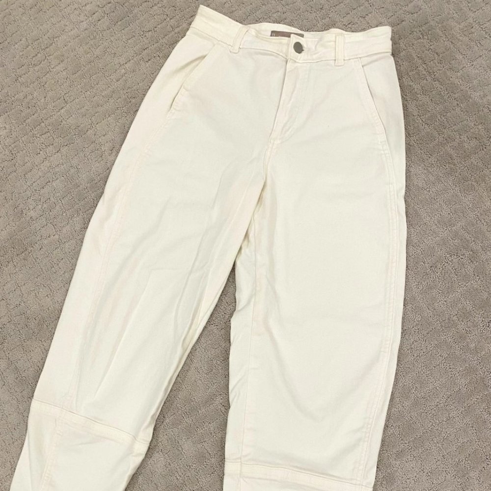 Everlane - Utility Barrel Pant in Bone - Size 4